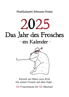 Vier Beispielseiten aus dem Froschwitzkalender 2025