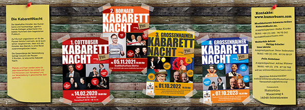 Beispielseiten aus der Imagebroschuere Humorbuero